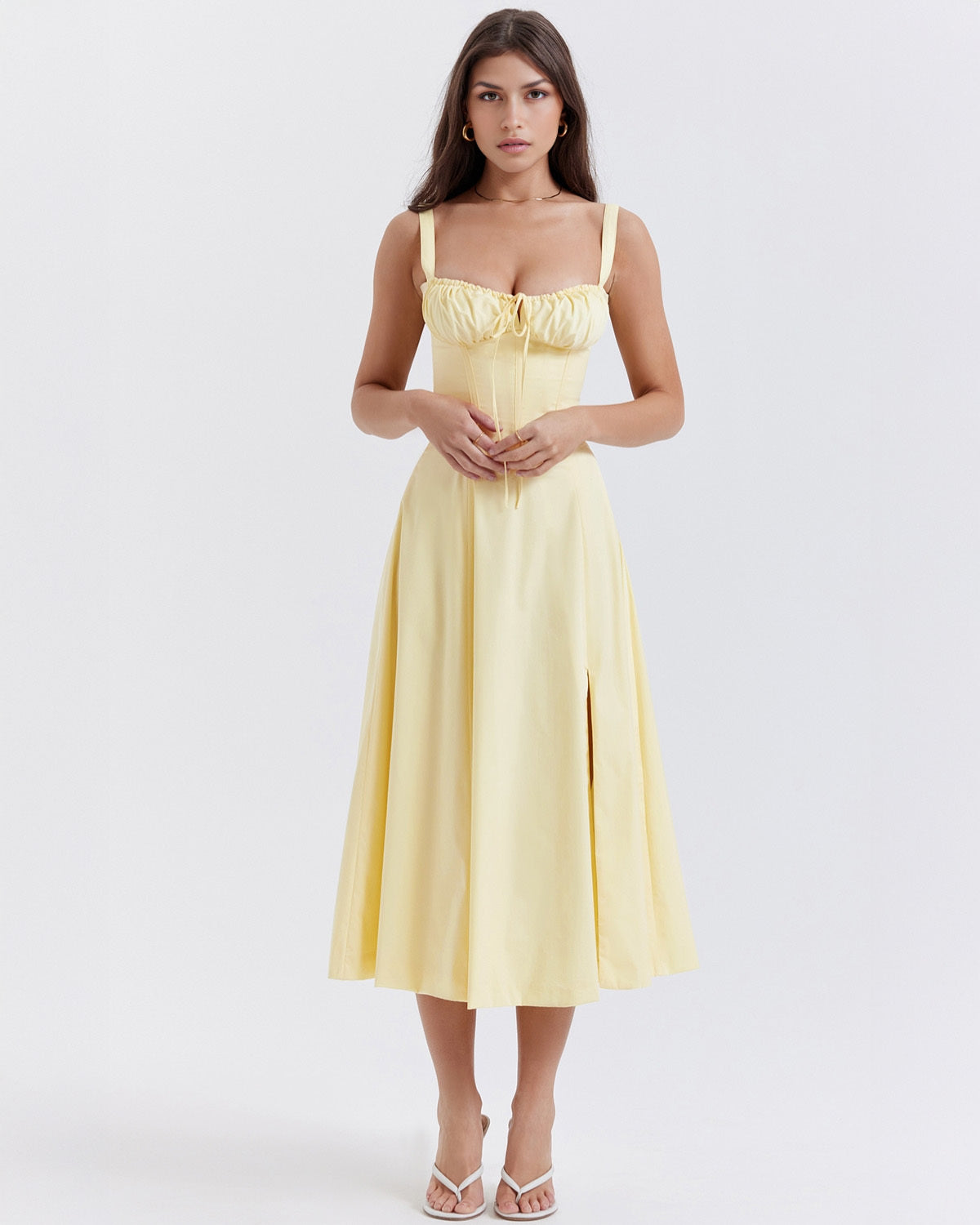 Isadora Sweetheart Midi Dress
