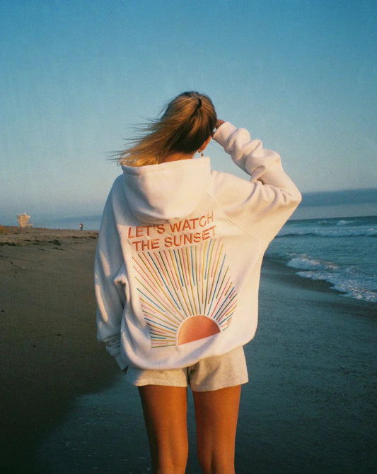 Soleil Sunset-Print Hoodie