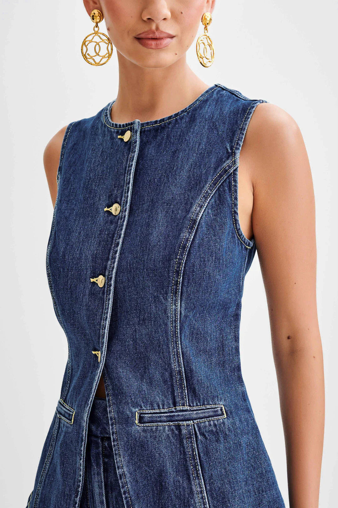 Luna’s Modern Muse Denim Two-Piece Set
