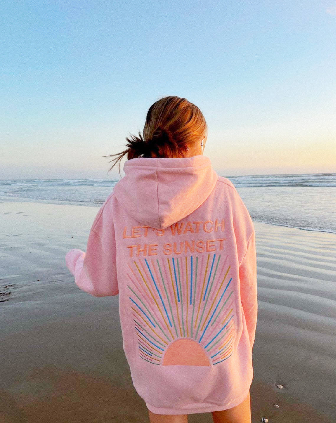 Soleil Sunset-Print Hoodie