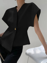 Élise Structured Wrap Top
