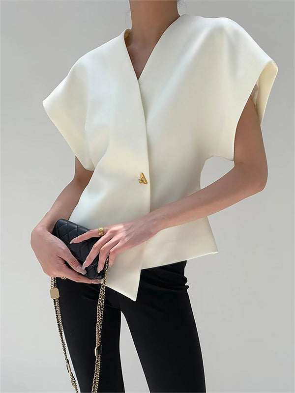 Élise Structured Wrap Top