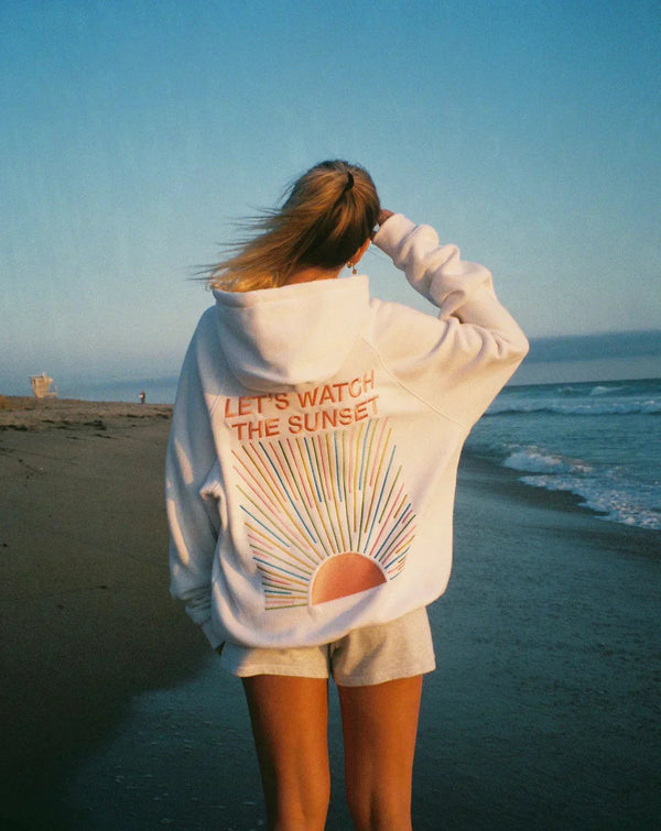 Soleil Sunset-Print Hoodie