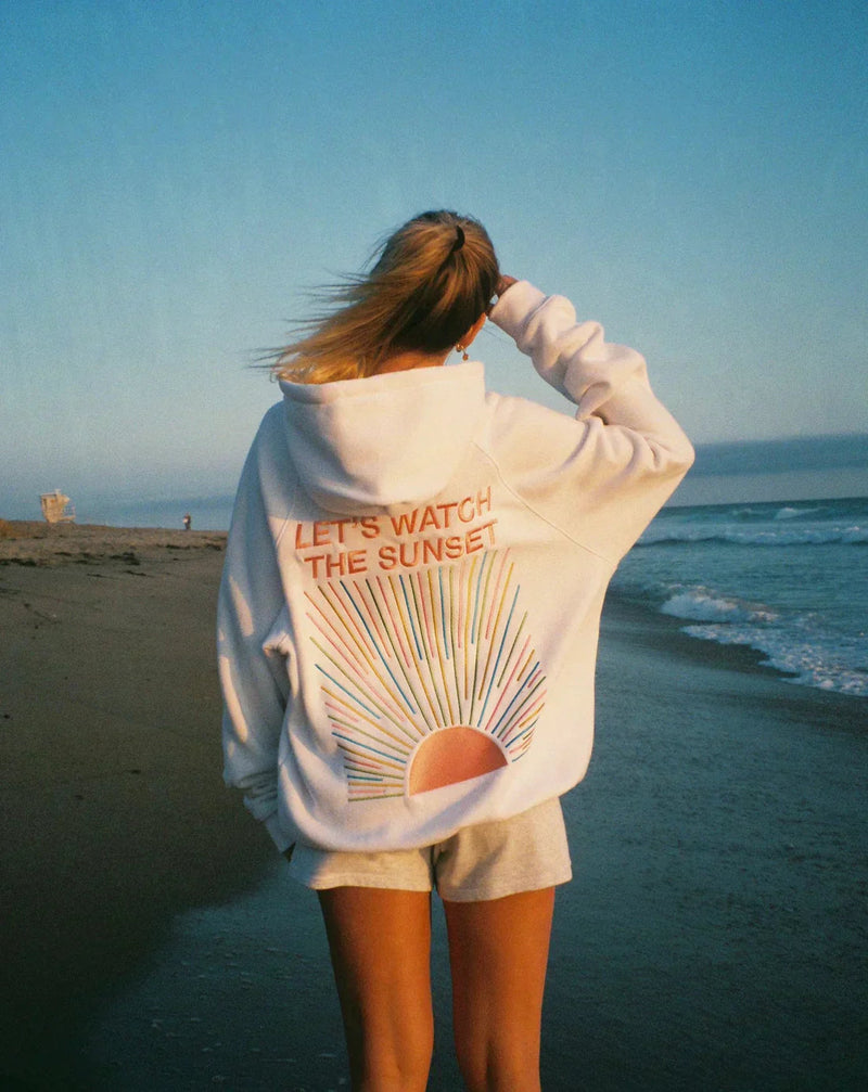 Soleil Sunset-Print Hoodie