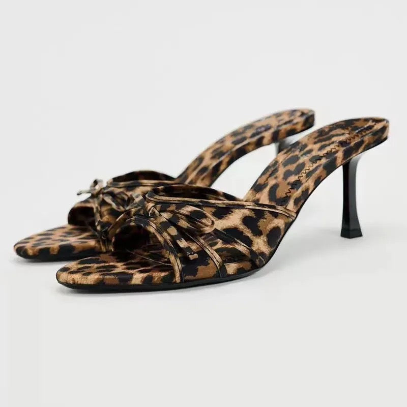 Luna’s Wild Elegance Leopard-Print Heels
