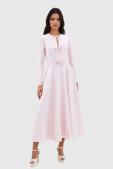 Elodie Bow-Detail Maxi Dress