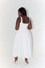 Amélie Square-Neck Midi Dress