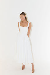 Amélie Square-Neck Midi Dress