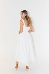 Amélie Square-Neck Midi Dress