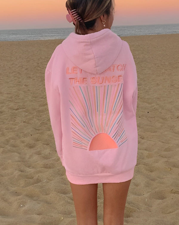 Soleil Sunset-Print Hoodie
