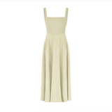 Amélie Square-Neck Midi Dress