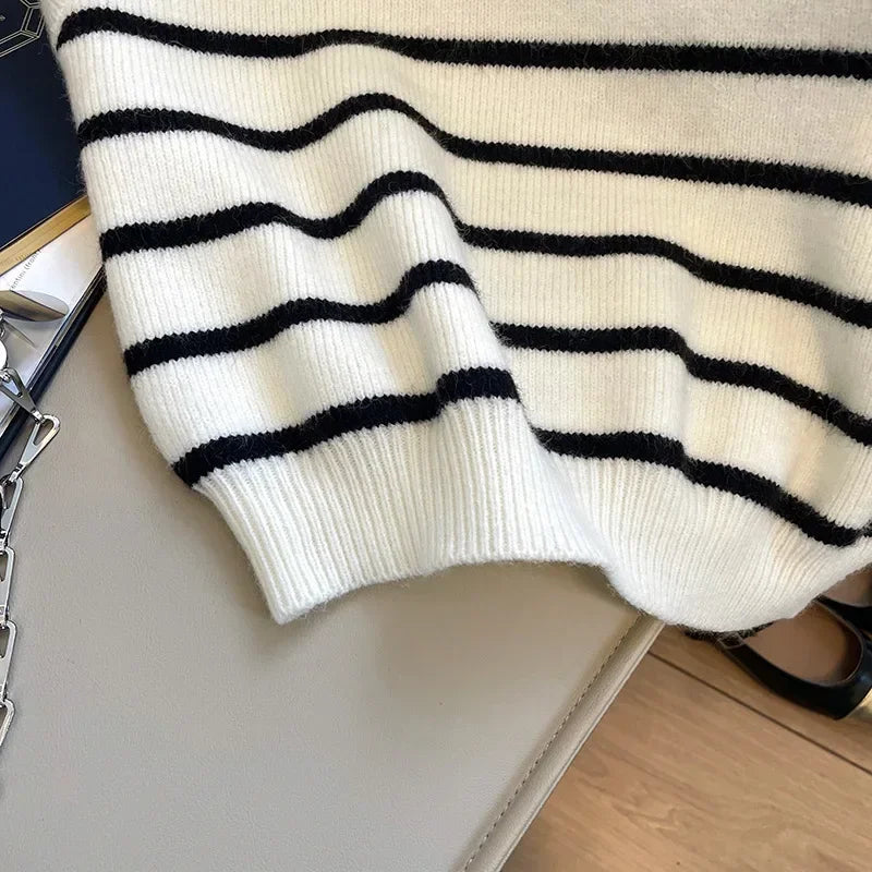 Striped Knitted Vest