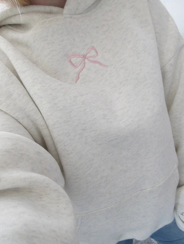 Étoile Bow-Embroidered Hoodie