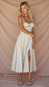 Primrose Reverie Floral Midi Dress