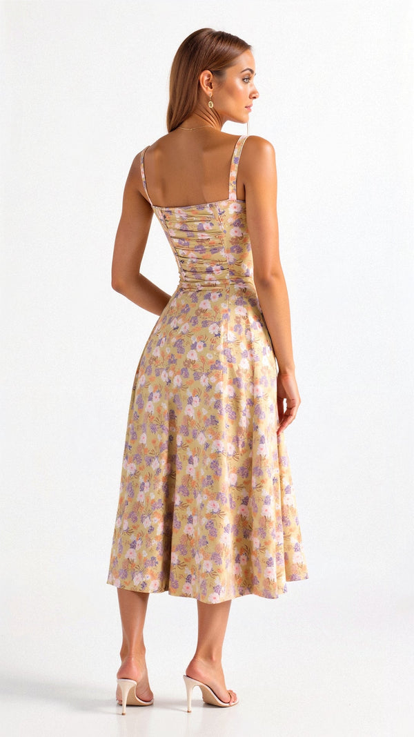 Primrose Reverie Floral Midi Dress