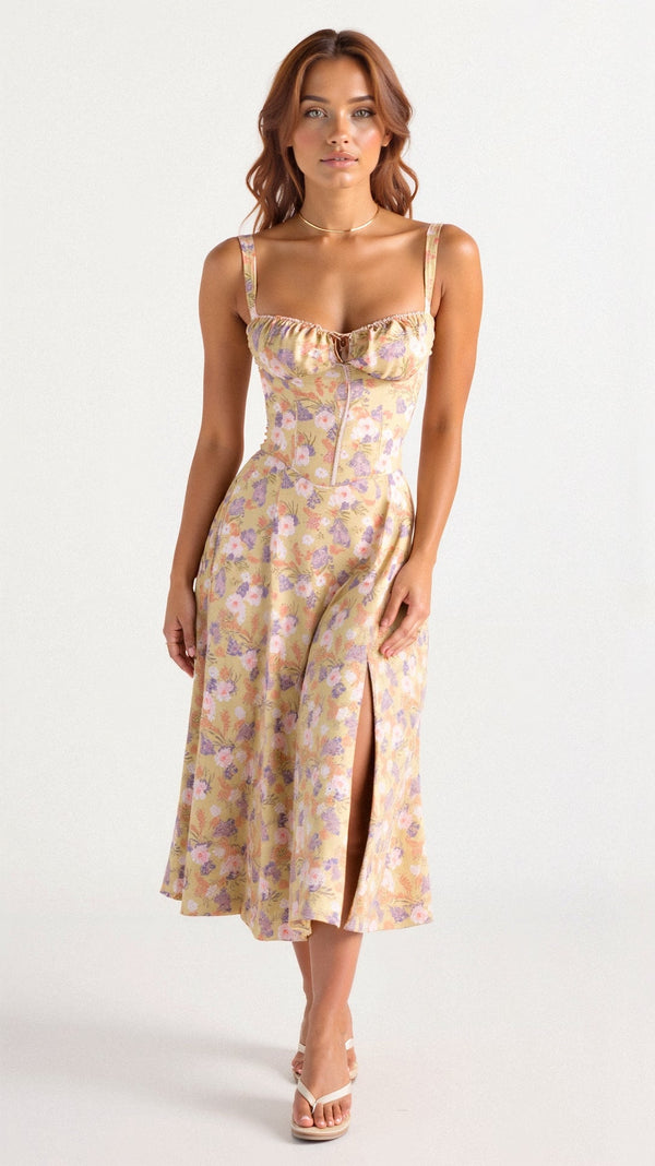 Primrose Reverie Floral Midi Dress
